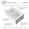Alfi Brand 32" Decorative Lip Apron Dbl Bowl Fireclay Farmhouse Kitchen Sink, WHT AB539-W - alternate 9